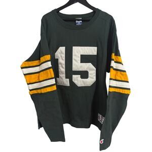 Vintage Green Bay Packers Long Sleeve Jersey Tee  Size Large